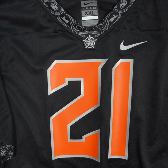 Men's Nike Barry Sanders Black Oklahoma State Size XXL - Picture 5 of 8